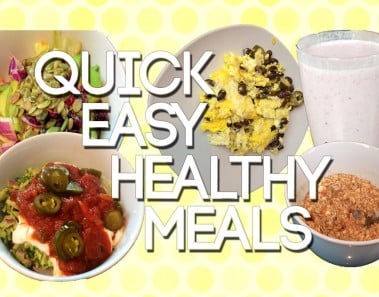 Quick & Easy Healthy Vegetarian Meals For Weight Loss & Weight Management