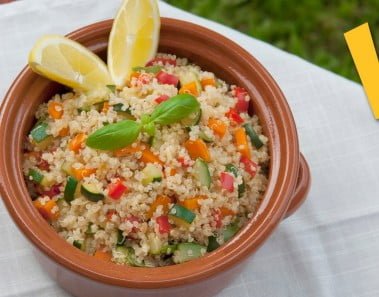 Quinoa salad – Recipe by The Vegan Corner