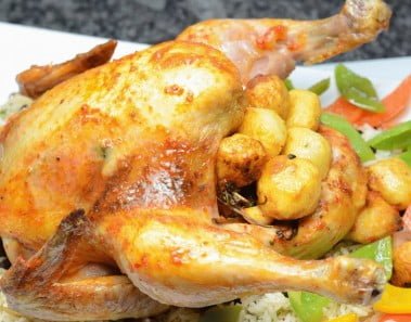 Roast Chicken Masala  – By Vahchef @ vahrehvah.com