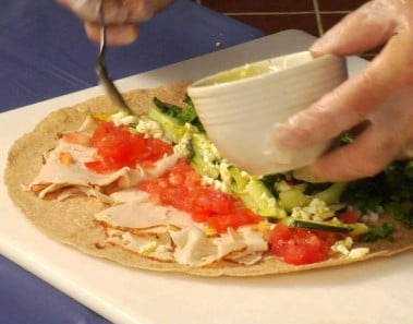 Sandwiches That Rock Turkey Florentine Wrap