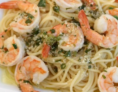Shrimp Scampi – A Delicious Italian Pasta Dish With Lot’s Of Garlic, Wine, Butter, Parsley