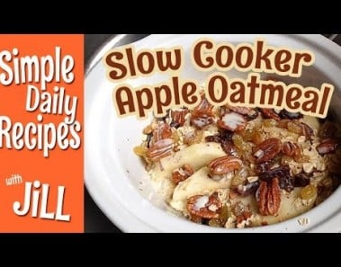 Slow Cooker Apple Oatmeal Breakfast Dessert