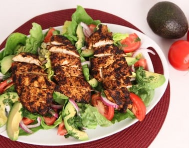 Spicy Grilled Chicken Salad with Avocado – Laura Vitale – Laura in the Kitchen Episode 595