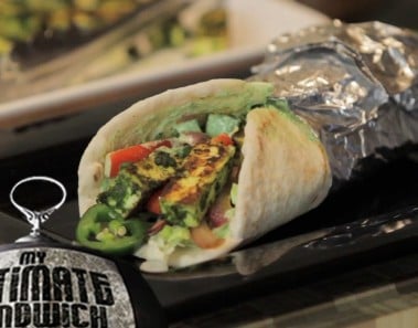 Spicy Indian Paneer Sandwich Wrap Recipe