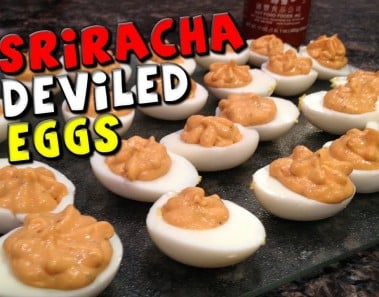 Sriracha DEVILED Eggs Recipe (HEALTHY!)