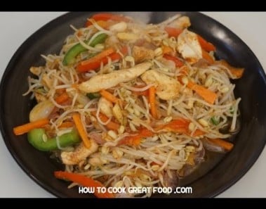 Stir Fry Chicken & Beansprouts recipe Asian cooking