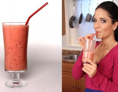 Strawberry Banana Smoothie Recipe – Laura Vitale – Laura in the Kitchen Episode 286
