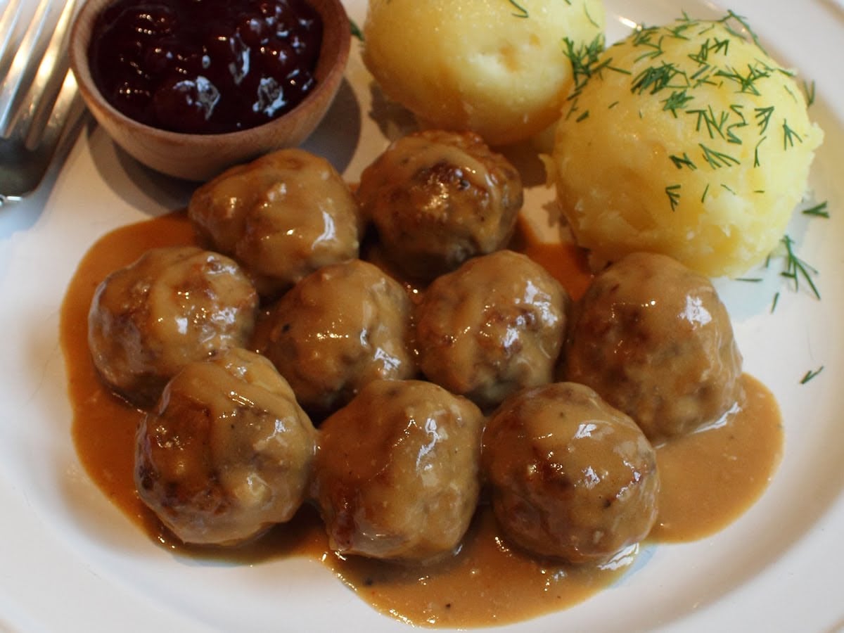 Swedish Meatballs Recipe Beef And Pork Meatballs With Creamy Brown