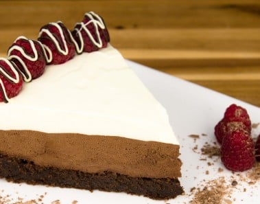 Triple Chocolate Mousse Cake Recipe from Cookies Cupcakes and Cardio