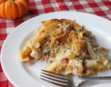Turkey Noodle Casserole Recipe – Thanksgiving Leftover Turkey Special