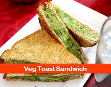 Veg toast sandwich recipe/healthy evening snacks/indian breakfast recipes/kids tiffin box snack idea