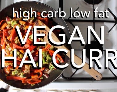 VEGAN THAI CURRY – high carb low fat, raw til 4