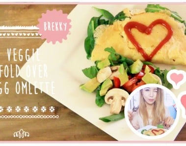 Veggie Fold Over Omelette Low Calorie Diet Recipe Great Breakfast Idea | Wengie’s Healthy Kitchen E7