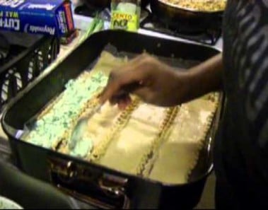 Whole Wheat Lasagna, w/ Ground Chicken & Spinach Ricotta Cheese