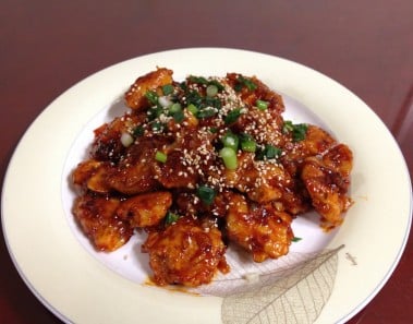 #291-1 sweet and sour chicken: crispy – 닭강정