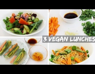 3 Easy Healthy Vegan Lunch Ideas