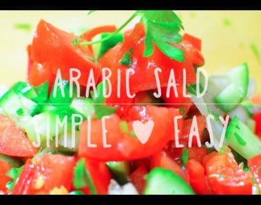 AUTHENTIC ARABIC SALAD RECIPE .