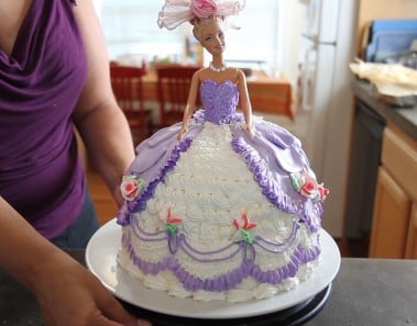 Barbie Doll Cake How to decorate a Barbie Doll/Princess Cake with icing