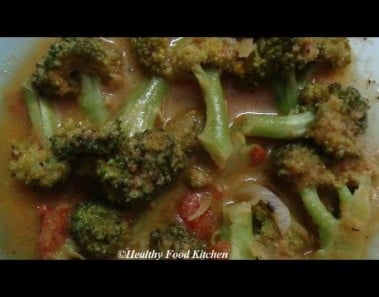 Broccoli Curry Recipe-Side Dish for Idli,Dosa,Chapati -Kurma Recipe By Healthy Food Kitchen