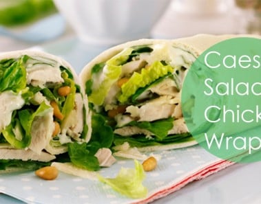 CHICKEN CAESAR SALAD WRAPS