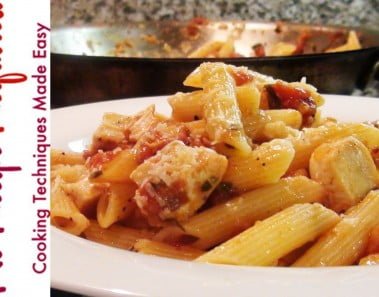 Chicken Penne Arrabiata – Pasta Recipes by NoRecipeRequired.com