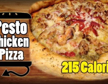 Chicken Pesto Pizza with Marinara Stuffed Crust Recipe – HellthyJunkFood