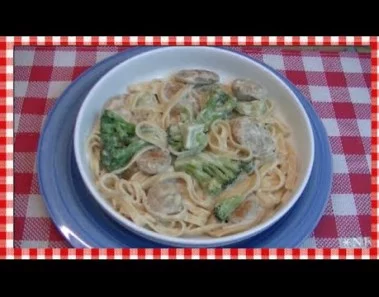Chicken Sausage Fettuccine Alfredo Skillet Recipe ~ Noreen’s Kitchen