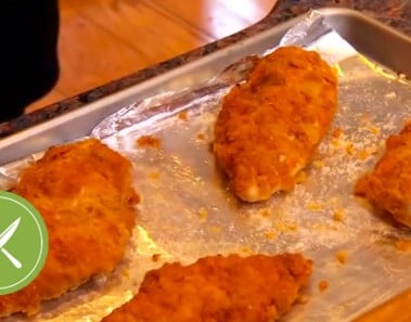 Cornmeal-Crusted Oven Fried Chicken | Kitchen Daily