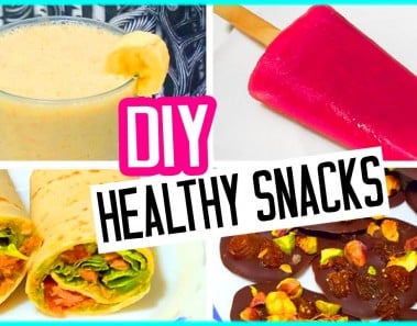 DIY healthy snacks + healthy tips! Quick and easy for spring/summer!