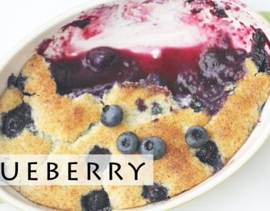Easy Blueberry Cobbler – Eggless Recipe 블루베리 코블러 만들기