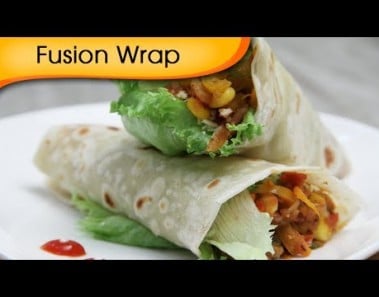 Fusion Wrap – Healthy Veg Wrap – Quick Easy To Make Tiffin Snacks / Brunch Recipe By Ruchi Bharani