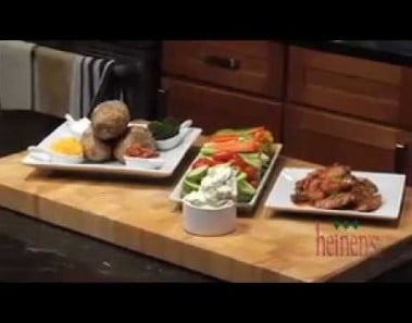 Game Day Appetizers: Salted Potatoes, Vegetable Platter & Asian Wings