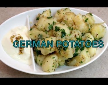 German Potatoes Easy Vegetarian Sides video recipe cheekyricho