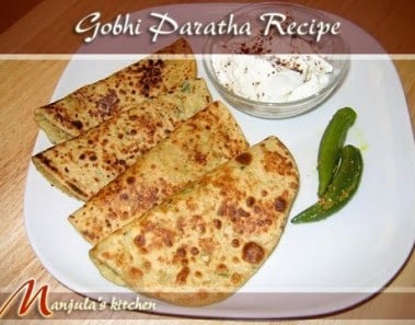 Gobi Paratha Recipe by Manjula Indian Vegetarian Gourmet