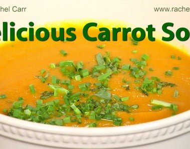 Healthy Soup Recipe: Carrot Ginger Turmeric Soup by Chef Rachel Carr
