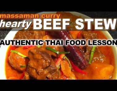 How to Make Gaeng Massaman Beef Curry – Authentic Thai Recipe – แกงมัสมั่น – Kaeng Matsaman Recipe