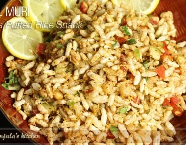 Jhaal Muri – Kolkata Puffed Rice Snack Recipe by Manjula