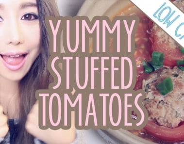 Low Calorie Recipes – Yummy Stuffed Tomatoes in a Noodle Hot Pot! | Wengie’s Healthy Kitchen Ep 4