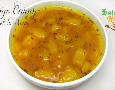 Mango Curry Sweet & Sour ( Aam ki Khatti Meethi Sabzi ) — Indian Vegetarian Side Dish