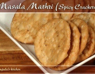 Masala Mathri – Spicy Crackers Recipe by Manjula