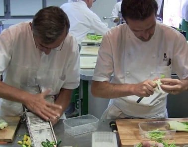Michel and Sébastien Bras cook gargouillou at 3 Michelin Bras