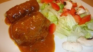 Rinderrouladen. EASY COOKING IN GERMANY
