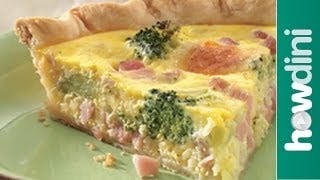 Quiche recipe - How to make ham and broccoli quiche