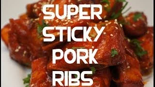 Sweet Sticky Pork Ribs Recipe - Super tender sweet n spicy