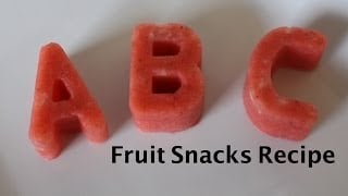 Easy Homemade Fruit Snacks Recipe! Kid & Toddler friendly!