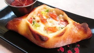 Homemade Calzone - Vegetable and Sausage Calzones - PoorMansGourmet