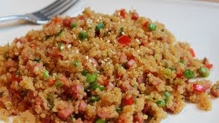 Pork-Fried Quinoa - Low-Fat Pork-Fried Rice Recipe with Quinoa