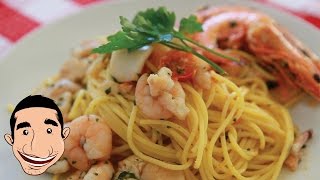 Awesome Seafood Spaghetti Recipe - Italian Seafood Pasta - Spaghetti alla Chitarra