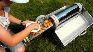 Solar BBQ Grill For slow cooking without electricity, fire or gas