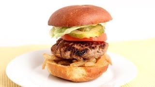 Cheddar Stuffed Burger Recipe - Laura Vitale - Laura in the Kitchen Episode 789